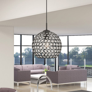 Cassandra 1 Light Black Mini Pendant (40440-04) Cassandra 1 Light Black Mini Pendant (40440-04)