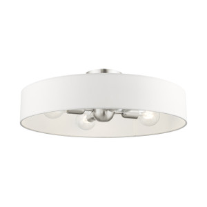 Venlo 4 Light Brushed Nickel Semi Flush (46928-91) Venlo 4 Light Brushed Nickel Semi Flush (46928-91)