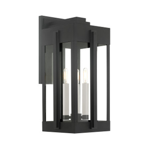 Lexington 3 Light Black Outdoor Wall Lantern (27715-04)