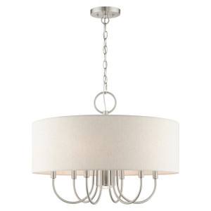 Blossom 7 Light Brushed Nickel Pendant Chandelier (49806-91) Blossom 7 Light Brushed Nickel Pendant Chandelier (49806-91)