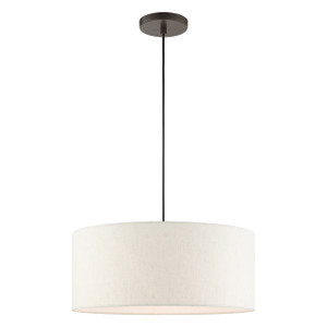 Meadow 3 Light English Bronze Drum Pendant (49802-92) Meadow 3 Light English Bronze Drum Pendant (49802-92)