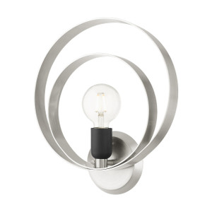 Modesto 1 Light Brushed Nickel Ada Single Sconce (46422-91) Modesto 1 Light Brushed Nickel Ada Single Sconce (46422-91)