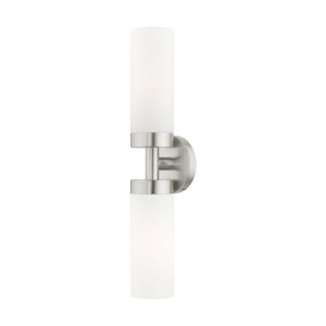 Aero 2 Light Brushed Nickel Ada Vanity Sconce (15072-91) Aero 2 Light Brushed Nickel Ada Vanity Sconce (15072-91)