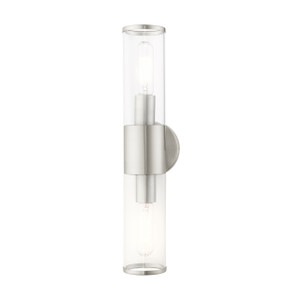 Banca 2 Light Brushed Nickel Ada Vanity Sconce (17282-91) Banca 2 Light Brushed Nickel Ada Vanity Sconce (17282-91)