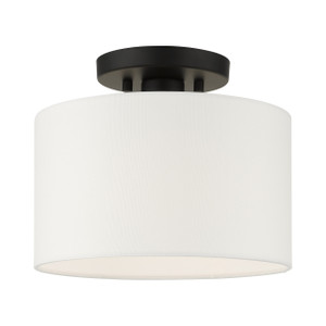Meridian 1 Light Black Semi Flush (41095-04) Meridian 1 Light Black Semi Flush (41095-04)