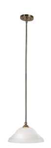 North Port Collection 1 Light Antique Brass Pendant (4254-01)