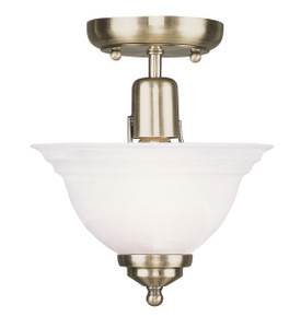 North Port 1 Light Ceiling Mount in Antique Brass (4250-01)