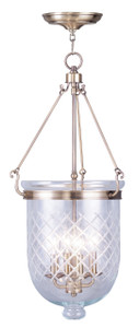 Jefferson Collection 4 Light Antique Brass Chain Lantern (5075-01)