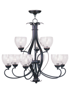 Brookside Collection 9 Light Olde Bronze Chandelier (4809-67) Brookside Collection 9 Light Olde Bronze Chandelier (4809-67)