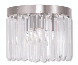 Ashton Collection 3 Light Brushed Nickel Ceiling Mount (50552-91) Ashton Collection 3 Light Brushed Nickel Ceiling Mount (50552-91)