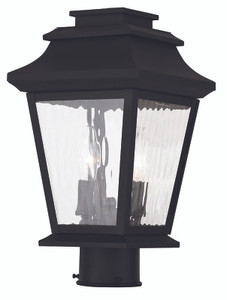 Hathaway Collection 2 Light Black Outdoor Post Top Lantern (20234-04)