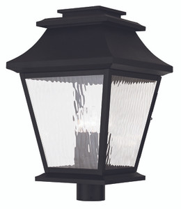 Hathaway Collection 4 Light Black Outdoor Post Top Lantern (20244-04)