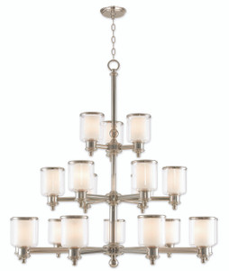Middlebush Collection 18 Light Polished Nickel Foyer Chandelier (40219-35)