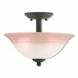 Wynnewood Collection 2 Light Bronze Ceiling Mount (40747-07) Wynnewood Collection 2 Light Bronze Ceiling Mount (40747-07)