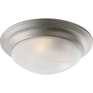 Three-Light Alabaster Glass 16-5/8" Close-to-Ceiling (P3697-09)