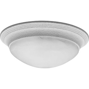 Two-Light Alabaster Glass 14" Close-to-Ceiling (P3689-30) Two-Light Alabaster Glass 14" Close-to-Ceiling (P3689-30)