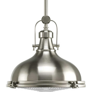 Fresnel Lens Collection One-Light Brushed Nickel Fresnel Glass Coastal Pendant Light (P5188-09) Fresnel Lens Collection One-Light Brushed Nickel Fresnel Glass Coastal Pendant Light (P5188-09)