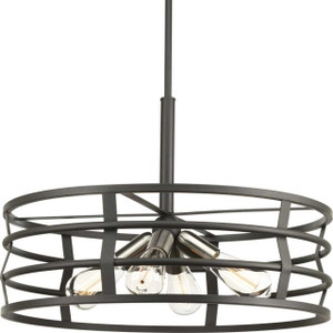 Remix Collection Four-Light Graphite Global Pendant Light (P500012-143)