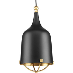 Era Collection One-Light Matte Black and Gold Global Pendant Light (P500033-031) Era Collection One-Light Matte Black and Gold Global Pendant Light (P500033-031)
