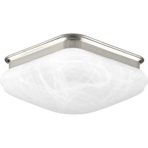 One-Light 9-1/2" LED Square Glass Flush Mount (P350019-009-30)