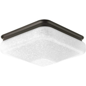 One-Light 9-1/2" LED Square Glass Flush Mount (P350023-020-30)