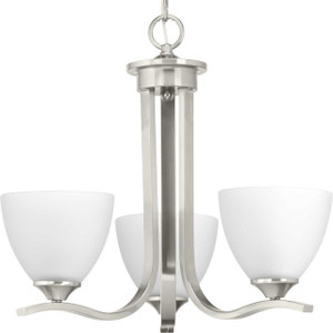 Laird Collection Three-Light Brushed Nickel Etched Glass Traditional Chandelier Light (P400062-009) Laird Collection Three-Light Brushed Nickel Etched Glass Traditional Chandelier Light (P400062-009)