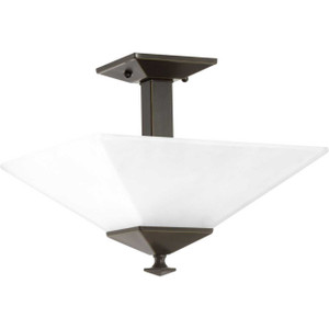 Clifton Heights Collection 12-3/4" Two-Light Semi-Flush (P350107-020) Clifton Heights Collection 12-3/4" Two-Light Semi-Flush (P350107-020)