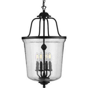 Bowman Collection Four-Light Black Foyer Pendant (P500207-031) Bowman Collection Four-Light Black Foyer Pendant (P500207-031)
