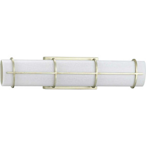 Grid LED Collection 22-inch Silver Ridge and White Linen Acrylic Modern Style Bath Vanity Wall Light (P300332-134-30) Grid LED Collection 22-inch Silver Ridge and White Linen Acrylic Modern Style Bath Vanity Wall Light (P300332-134-30)
