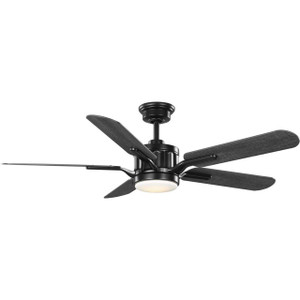 Claret Collection 5-Blade Reversible Distressed Ebony/Grey Weathered Wood 54-Inch AC Motor LED Transitional Ceiling Fan (P250007-031-30) Claret Collection 5-Blade Reversible Distressed Ebony/Grey Weathered Wood 54-Inch AC Motor LED Transitional Ceiling Fan (P250007-031-30)