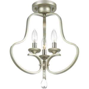 Anjoux 14-1/2" Semi-Flush/Convertible in Silver Ridge (P350094-134)