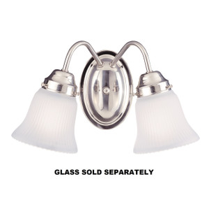 Brighton 2-Light Bathroom Vanity Light in Satin Nickel (8-3280-2-SN)