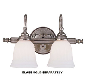 Brunswick 2-Light Bathroom Vanity Light in Chrome (8-1062-2-CH)