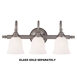 Brunswick 3-Light Bathroom Vanity Light in Chrome (8-1062-3-CH)
