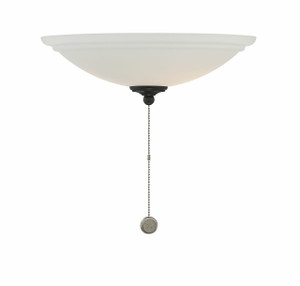 2-Light Fan Light Kit in Matte Black (FLG-1400-89)