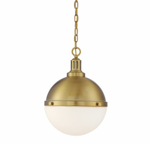 Lilly 2-Light Pendant in Warm Brass (7-203-2-322)