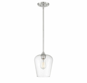 Octave 1-Light Pendant in Satin Nickel (7-4036-1-SN)