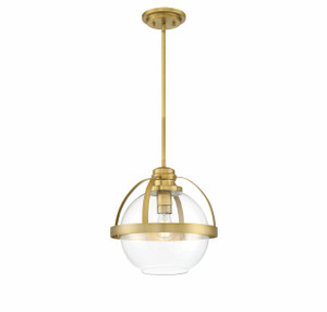 Pendleton 1-Light Pendant in Warm Brass (7-7201-1-322)