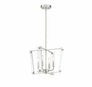 Everett Satin Nickel 4 Light Pendant (7-7111-4-SN) Everett Satin Nickel 4 Light Pendant (7-7111-4-SN)
