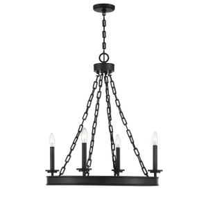 Seville 4-Light Chandelier in
Matte Black (1-4403-4-89) Seville 4-Light Chandelier in
Matte Black (1-4403-4-89)