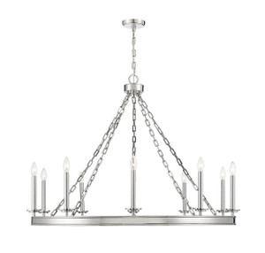 Seville 10-Light Chandelier in
Polished Nickel (1-4405-10-109) Seville 10-Light Chandelier in
Polished Nickel (1-4405-10-109)