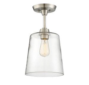 1-Light Ceiling Light in Brushed Nickel (M60010BN) 1-Light Ceiling Light in Brushed Nickel (M60010BN)