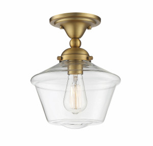 1-Light Ceiling Light in Natural Brass (M60059NB) 1-Light Ceiling Light in Natural Brass (M60059NB)
