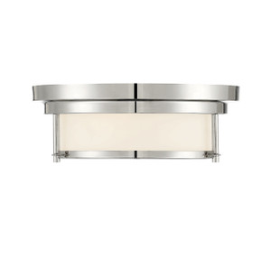 2-Light Ceiling Light in Polished Nickel (M60062PN) 2-Light Ceiling Light in Polished Nickel (M60062PN)