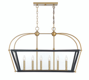 Dunbar 6 Light Linear Chandelier (1-9075-6-79) Dunbar 6 Light Linear Chandelier (1-9075-6-79)