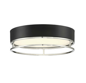 Creswell Satin Nickel Oval Led Flush Mount (6-2191-15-SN)