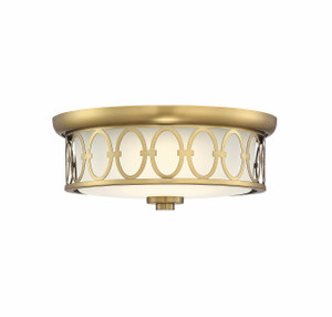 Sherrill Warm Brass Led Flush Mount (6-2390-14-322)