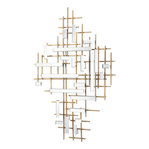 Apollo Gold & Mirrored Wall Art (04128)