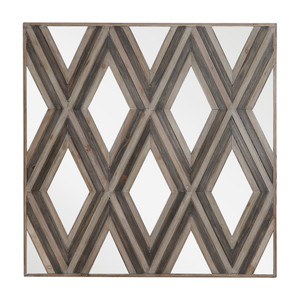Tahira Tahira Geometric Square Wall Mirror (04181)