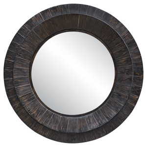 Corral Round Wood Mirror (08166)